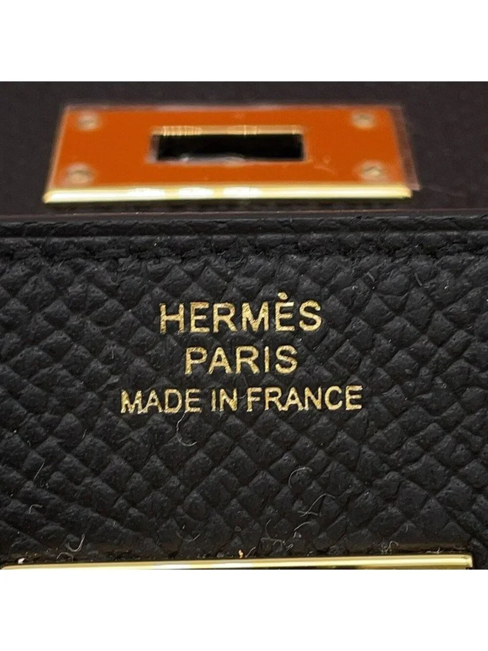 Hermes Kelly Wallet Long To Go Black Gold Epsom